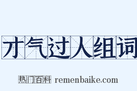 才气过人组词是什么意思的图片